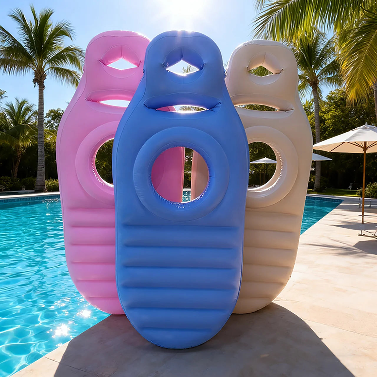 Inflatable Pregnancy Pillow with Abdominal and Head Holes -