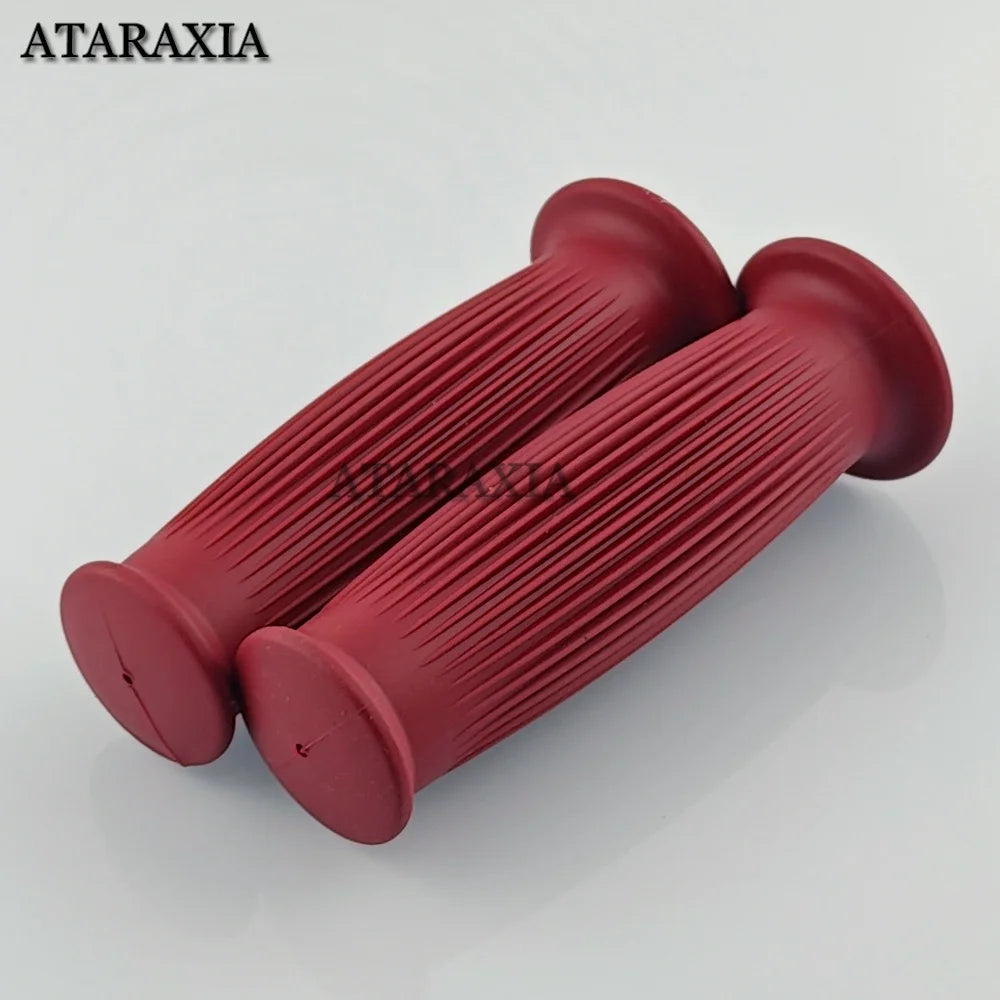 Universal 7/8" 22mm 24mm Retro Motorcycle Hand Grips Non-slip Rubber Handlebar Grips for Moto Scooter Motocross Motorbike Grips