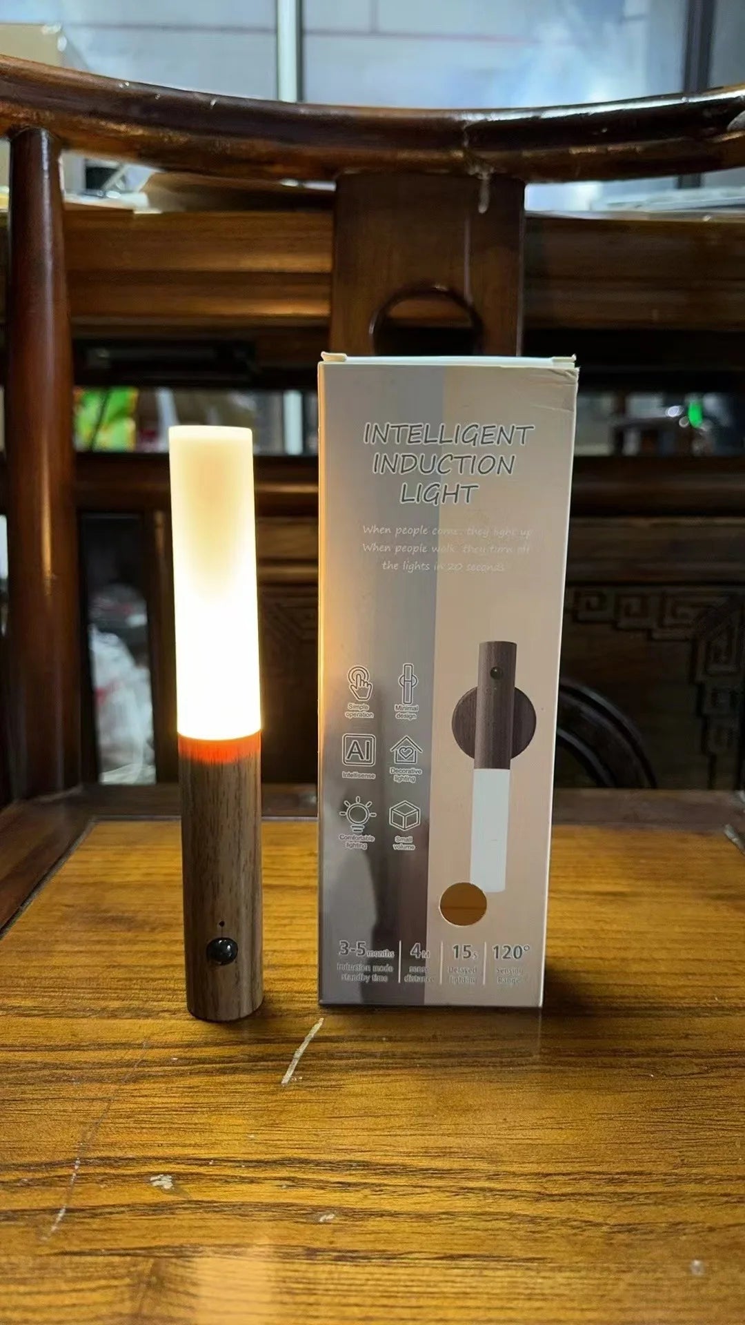 Led Light Motion Sensor Lighting Lamps Room - Rechargeable