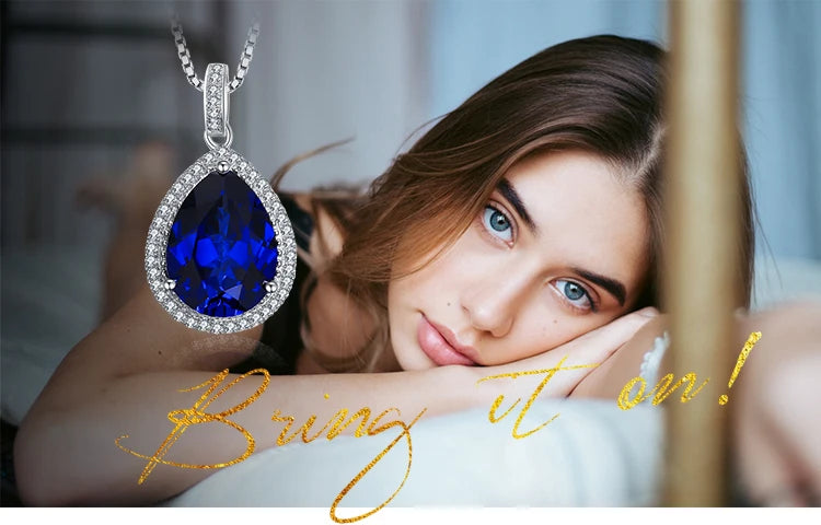 JewelryPalace 12ct  Huge Created Blue Sapphire