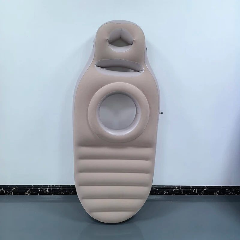 Inflatable Pregnancy Pillow with Abdominal and Head Holes -