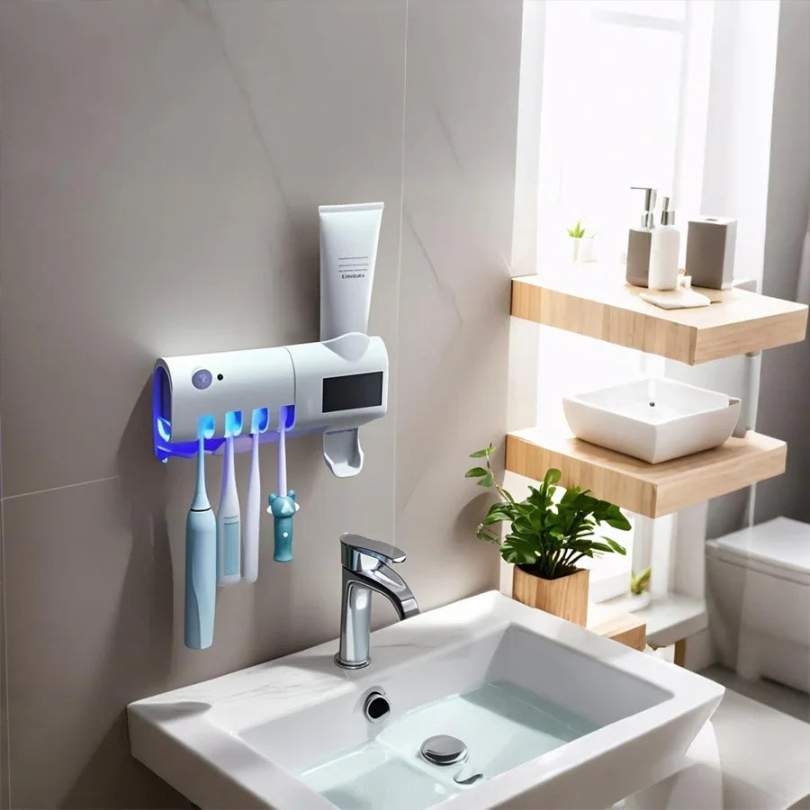 UV Toothbrush Sterilizer & Dispenser