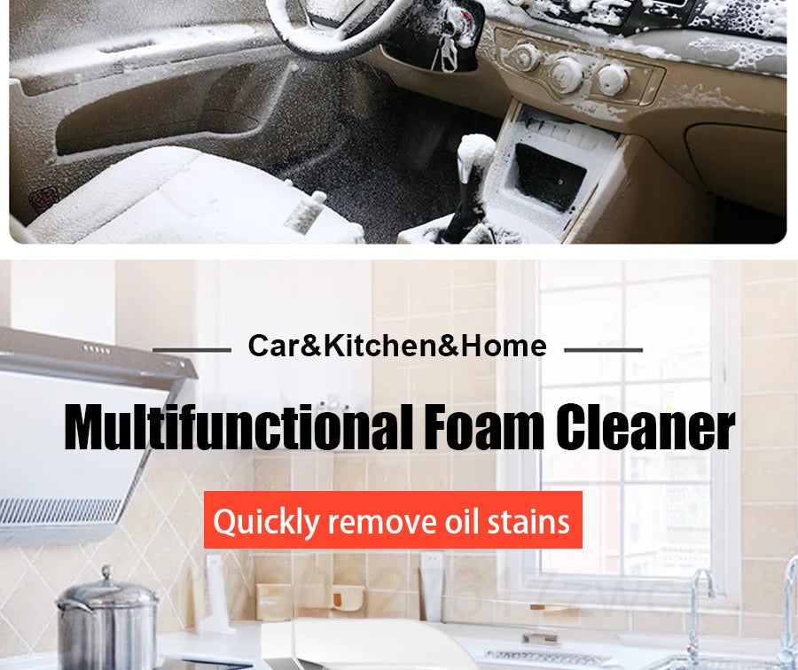 Auto Multi-Purpose Foam Cleaner Rust Remover Cleaning Car House Seat Car Interior Accessories Home Kitchen Cleaning Foam Spray