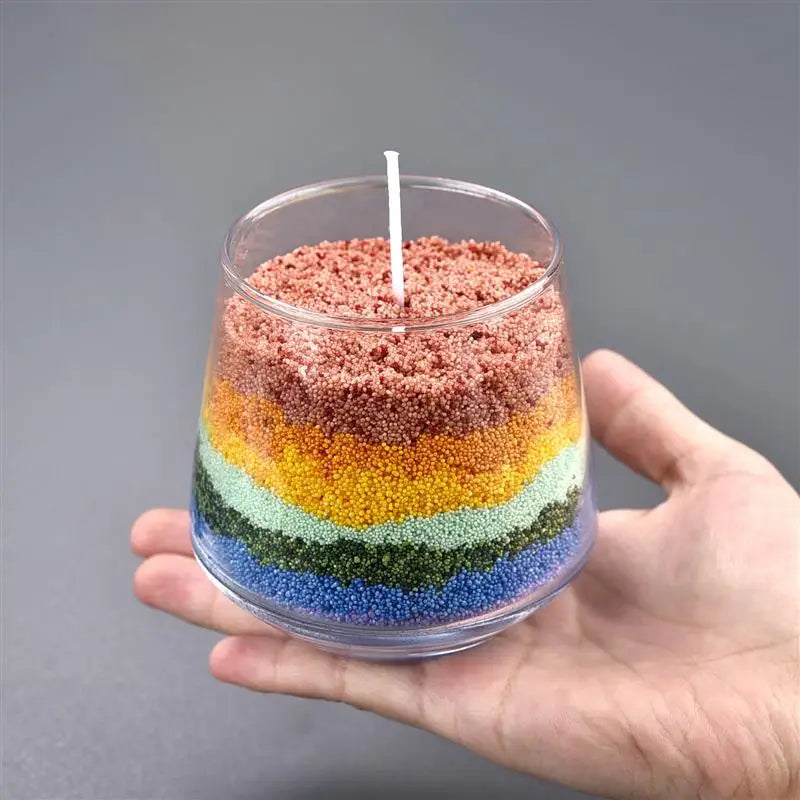 10G/50G Colorful Combustible Sand Wax Handmade Aromatherapy Candle DIY Creative Sand Painting Pillar Wax Handcraft Festival Gift