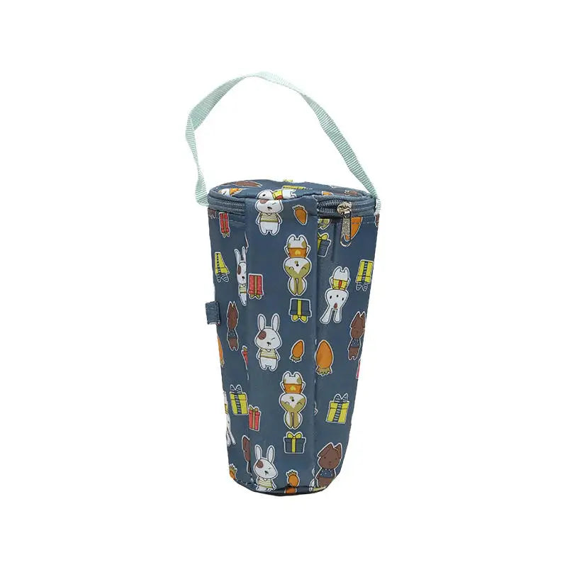 Baby Milk Bottle Insulation Bags Cartoon Portable Waterproof Feeding Bottle Thermal Bag Milk Warmer Cooler Stroller Hang Bags