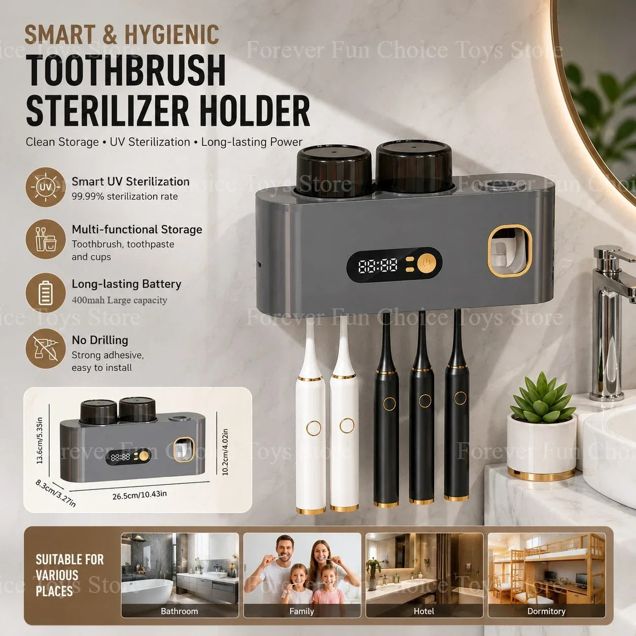 UV Toothbrush Sterilizer