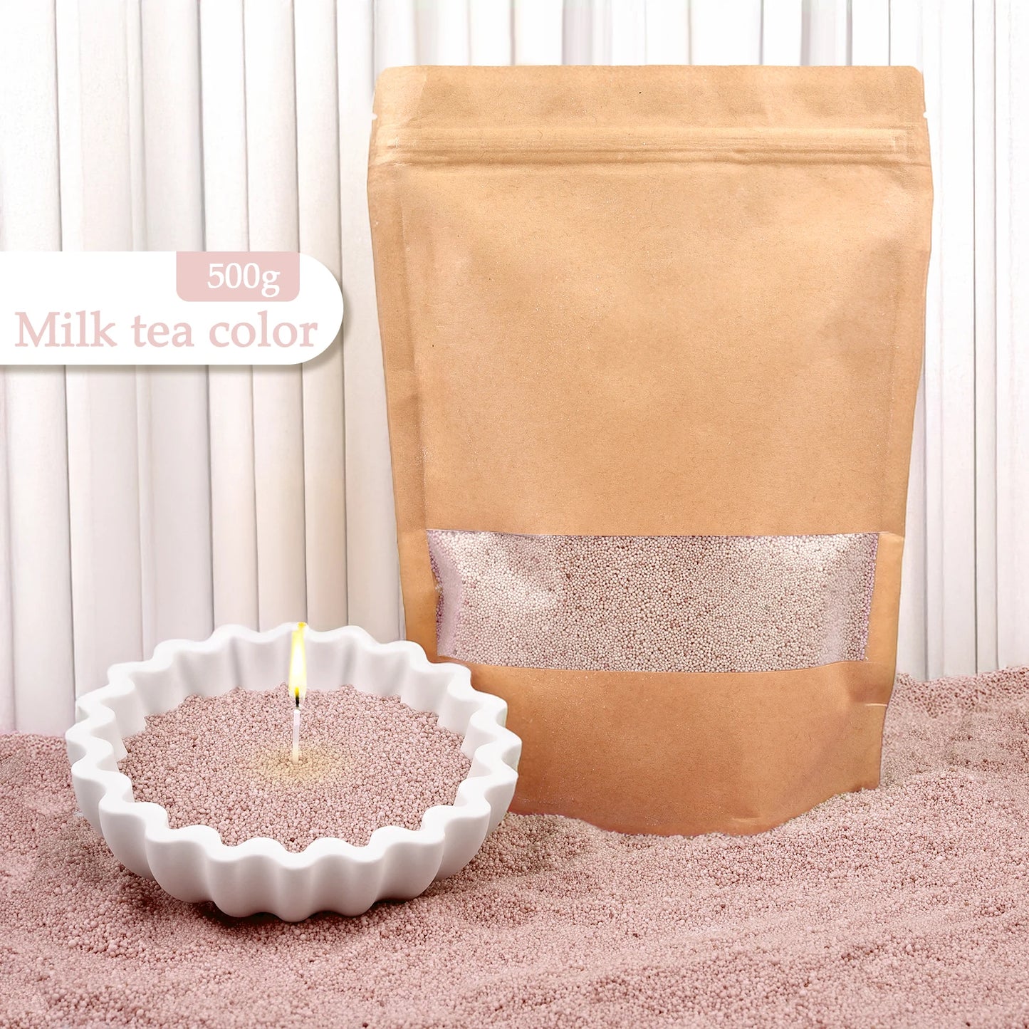 500/1000g Combustible Sand Wax Particles Natural Colorful Wax For DIY Candle Making DIY Decor Sand Painting Candle Dye Supplies