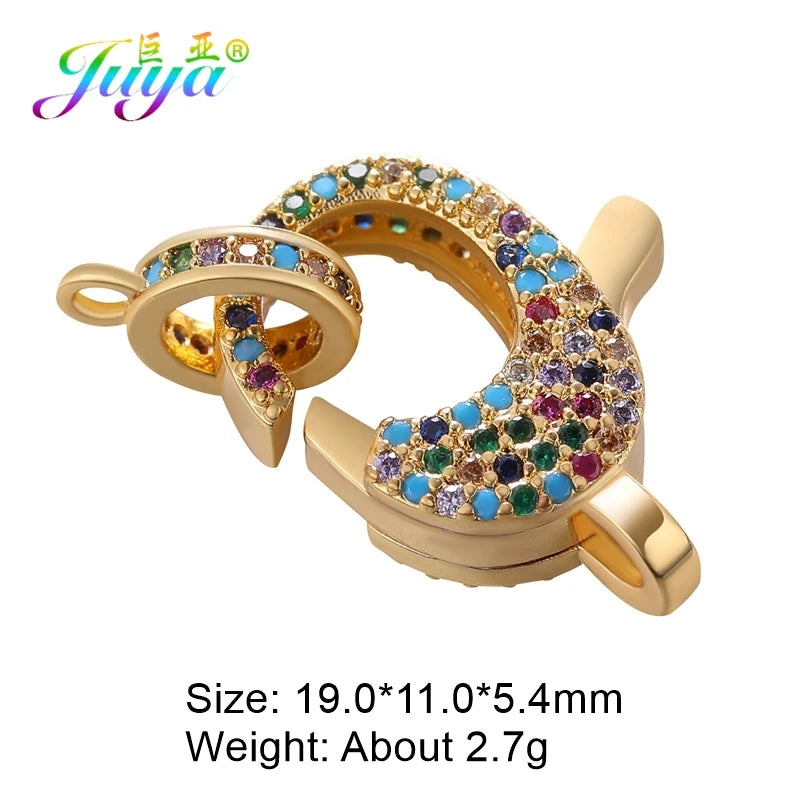 Juya 18K Real Gold Plated Lock Clasps Supplies