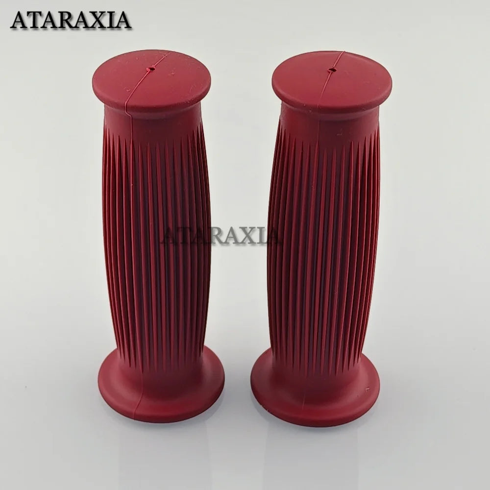 Universal 7/8" 22mm 24mm Retro Motorcycle Hand Grips Non-slip Rubber Handlebar Grips for Moto Scooter Motocross Motorbike Grips