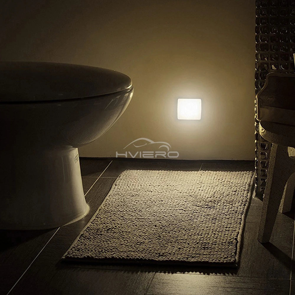 LED Night Light Smart Motion Sensor Battery USB Charging Operated Bedside Lamp Living Room Hallway Pathway Toilet Home Lighting