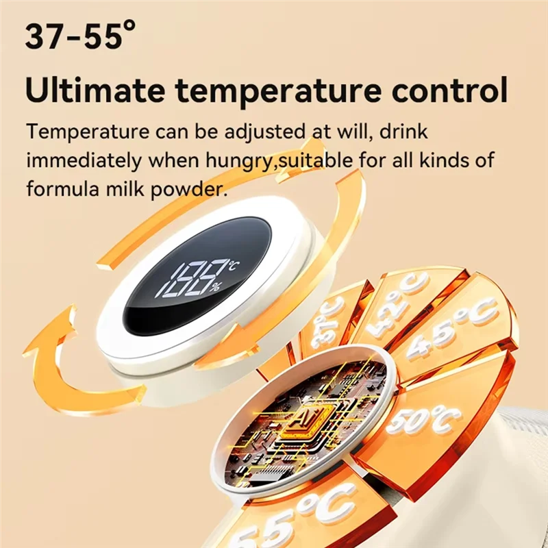 HLZS-USB Portable Milk Warmer For Baby Outdoor Constant Temperature Bottle Insulation Cover Hot Milk And Milk Heating Cover