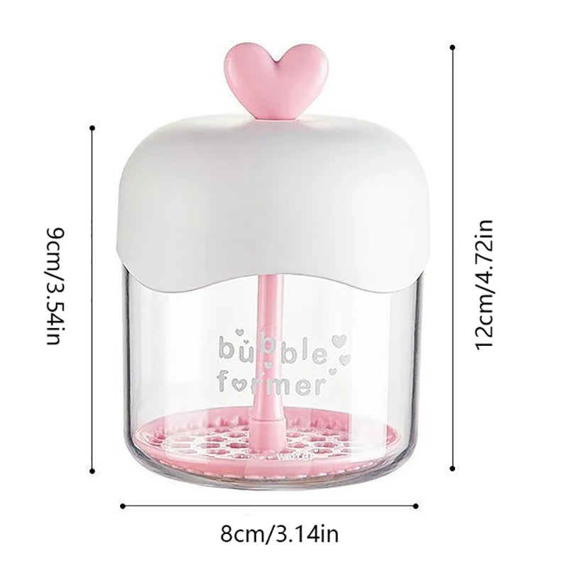 Portable Face Cleanser Shower Bath Shampoo Gel Foam Maker Bubble Press Foamer Device Cleansing Foaming Cup Make Up Removal Tool