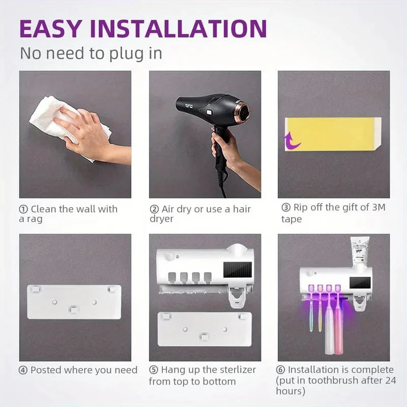 UV Toothbrush Sterilizer & Dispenser