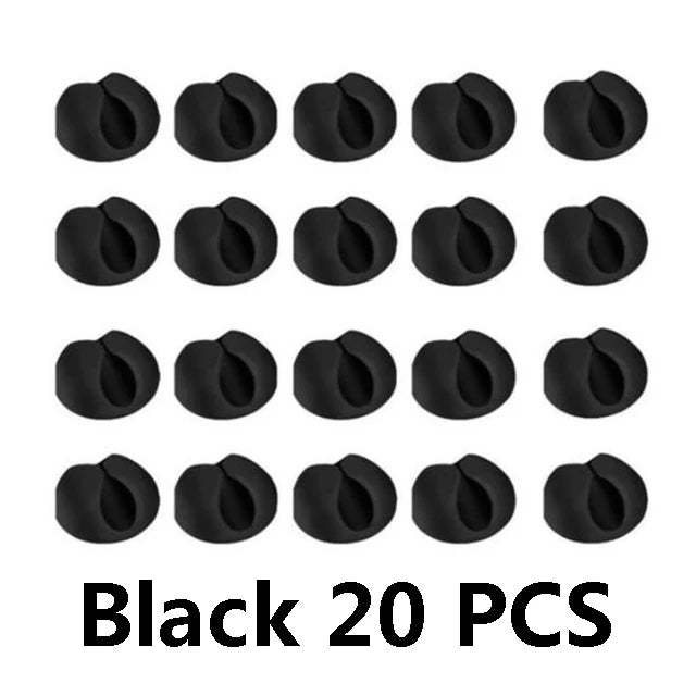 Car Cable Clips Silicone USB Line Desktop Management Compatible Clips for Driving Recorder Wire Organizer Auto Accessories