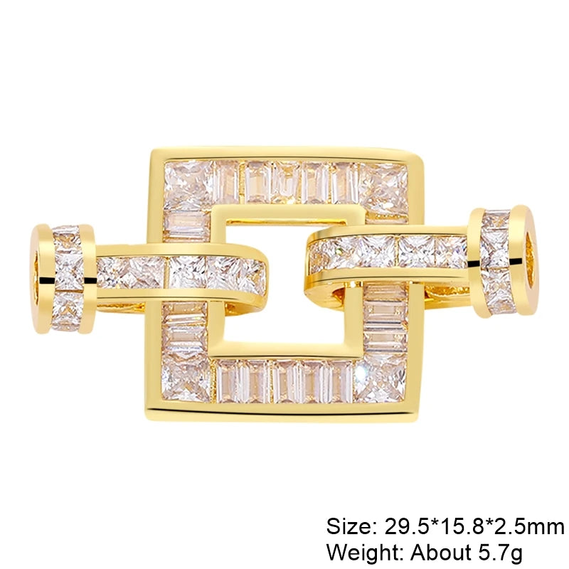 Juya 18K Real Gold Plated Lock Clasps Supplies