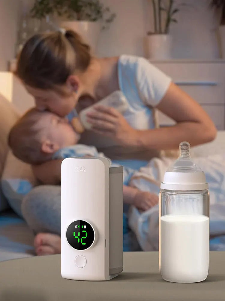 Cordless Milk Warmer with Temperature Control Baby Bottle Warmer Travel Warmer for Comfortable Baby Feeding On The Go