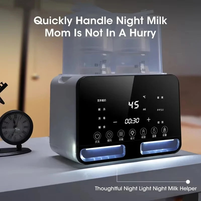 Baby Bottle Warmer for Newborn with Accurate Temperature Control Timer Fast Multifunctional for Baby Milk Food Accessories