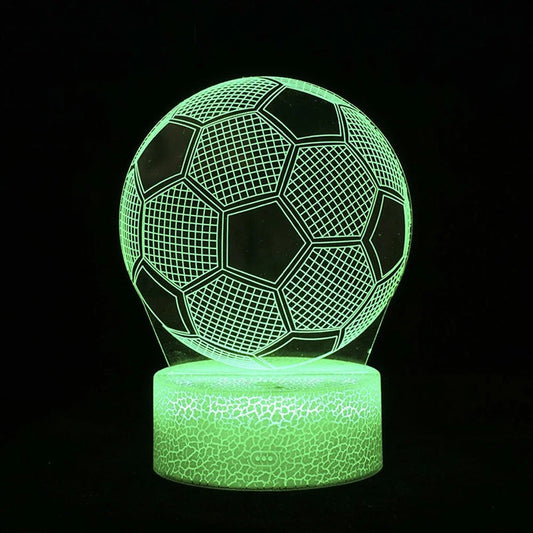 Footballer Cristiano Nathan LED 3D LED Night Light 7/16 Colors Variable
