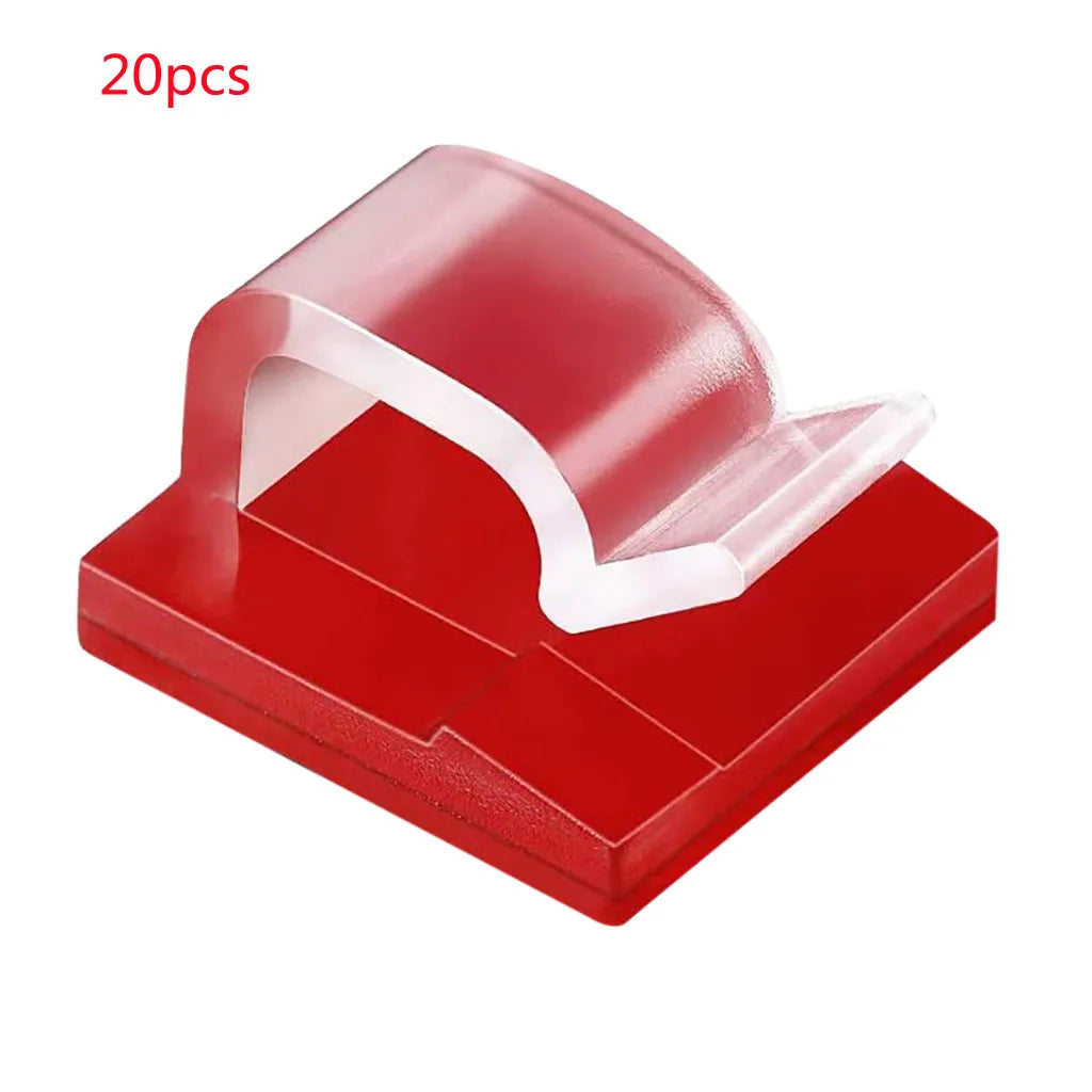 20/15/50 pcs Cable Clips Self Adhesive Cord Management Black Wire Holder Organizer Clamp Self-adhesive Car Wire Clip Accessories