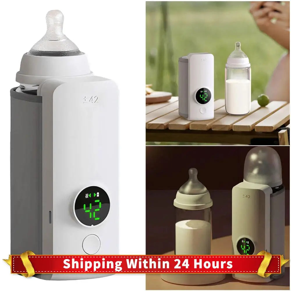 Cordless Milk Warmer with Temperature Control Baby Bottle Warmer Travel Warmer for Comfortable Baby Feeding On The Go