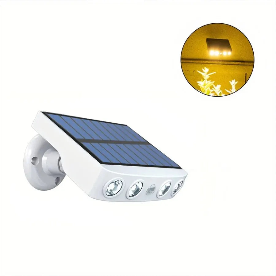 4 LED Powerful Solar Security Lights Outdoor Decor Sensor - Waterproof