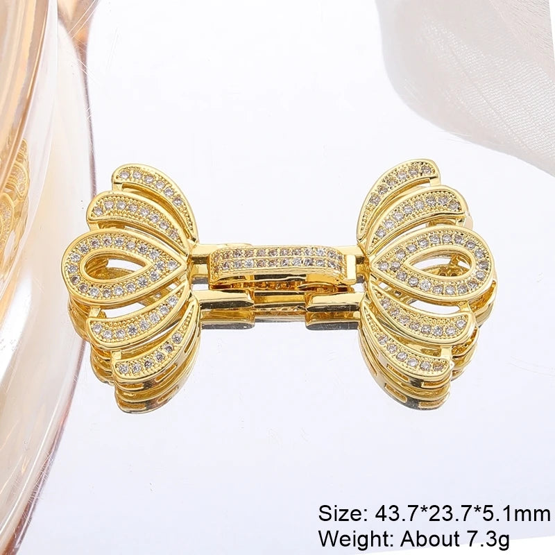 Juya 18K Real Gold Plated Lock Clasps Supplies