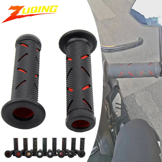 22mm Motorcycle Grips Handle Rubber Anti-slip For Honda Suzuki Ducati Benelli Dirtbike Motocross Scooters Moped Accessories