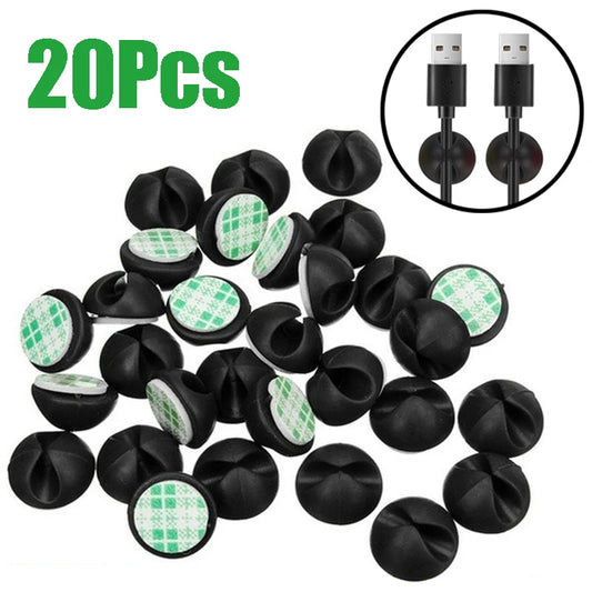 Car Cable Clips Silicone USB Line Desktop Management Compatible Clips for Driving Recorder Wire Organizer Auto Accessories