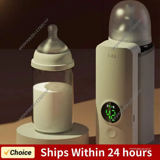 6000mAh USB Portable Rechargeable Milk Warmer for Baby Outdoor Constant Temperature Bottle Insulation Cover and Milk Heating