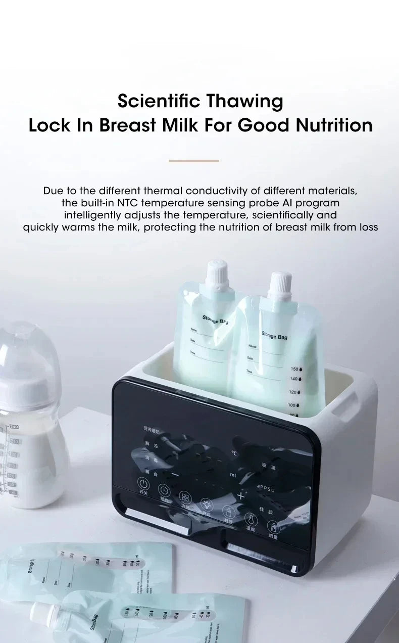 Baby Bottle Warmer for Newborn with Accurate Temperature Control Timer Fast Multifunctional for Baby Milk Food Accessories