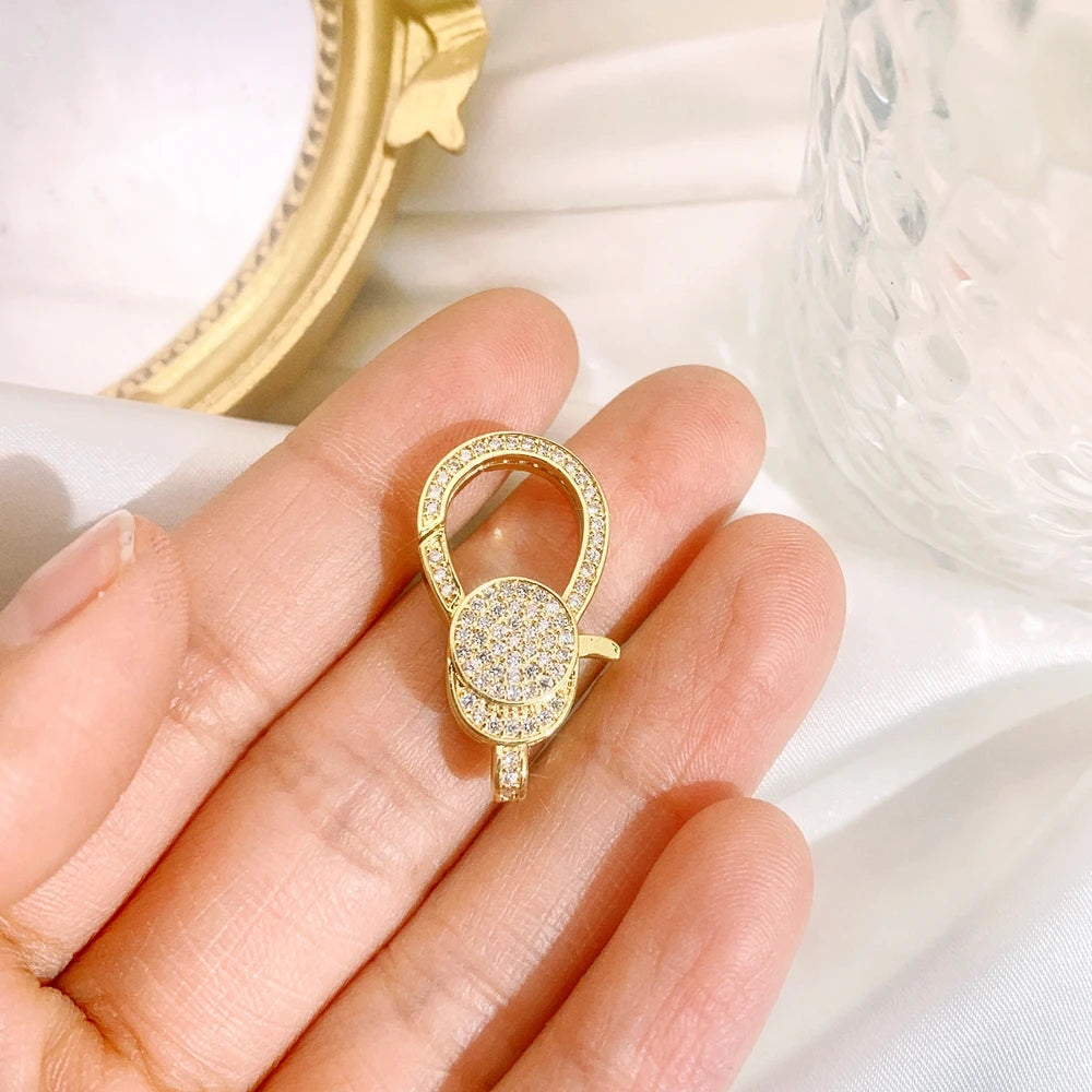 Juya 18K Real Gold Plated Lock Clasps Supplies