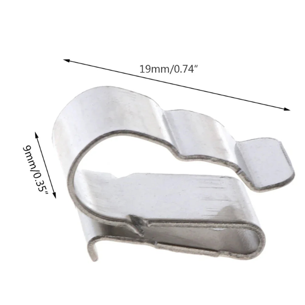 10/30/100Pcs Wire Clips Cable Trailer Photovoltaic Solar Panel Wire Clamps Clip Organizer Stainless Steel Management Harness Rop