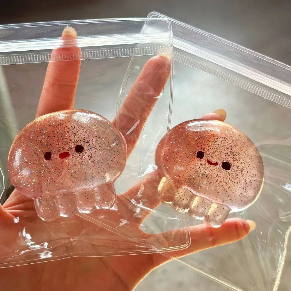 Jellyfish Squishy Toy for Stress Relief - Soft Slow Rising Sensory Fidget Toy Kawaii Party Favors for  Adults Birthday Gifts
