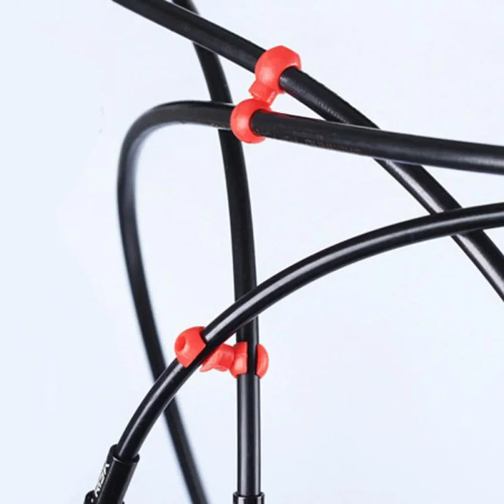 10pcs Bicycle Rotatable Line Pipe Buckle MTB Bike Derailleur Shift Cable Clips