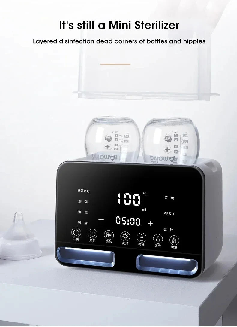 Baby Bottle Warmer for Newborn with Accurate Temperature Control Timer Fast Multifunctional for Baby Milk Food Accessories
