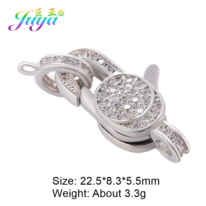 Juya 18K Real Gold Plated Lock Clasps Supplies