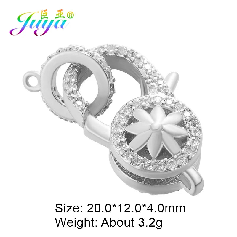 Juya 18K Real Gold Plated Lock Clasps Supplies