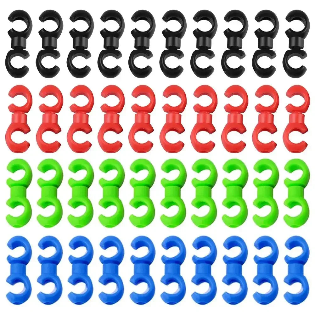10pcs Bicycle Rotatable Line Pipe Buckle MTB Bike Derailleur Shift Cable Clips