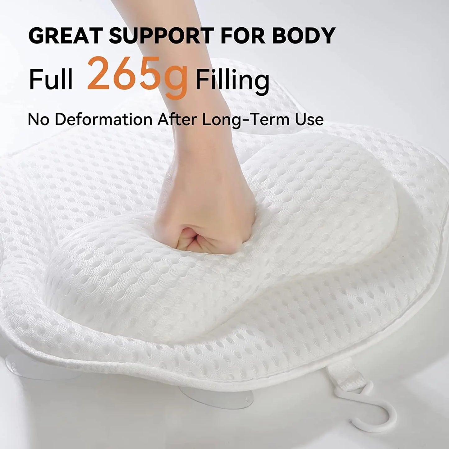 Bathtub Pillow for Tub, Bath Pillow for Neck & Back Support