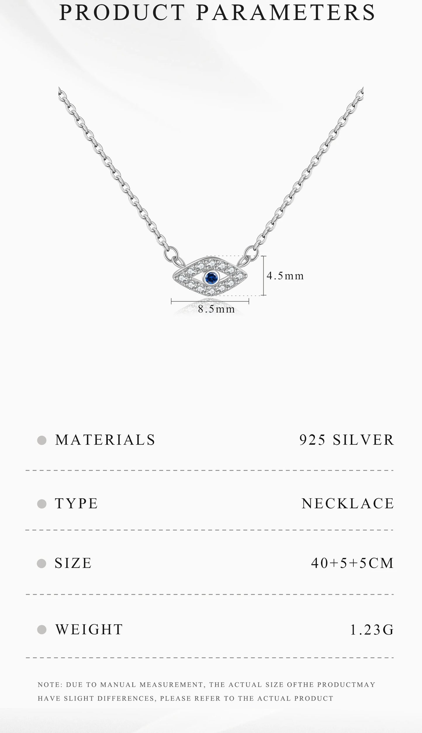 ANDYWEN Winter 925 Sterling Silver Gold Locky Eye Blue