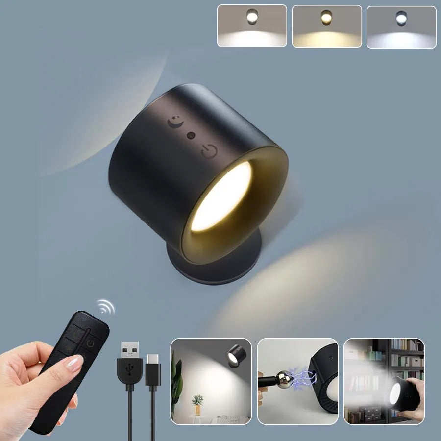 LED Wall Sconces Light Touch Control  Wall Lamp 360 Rotatable