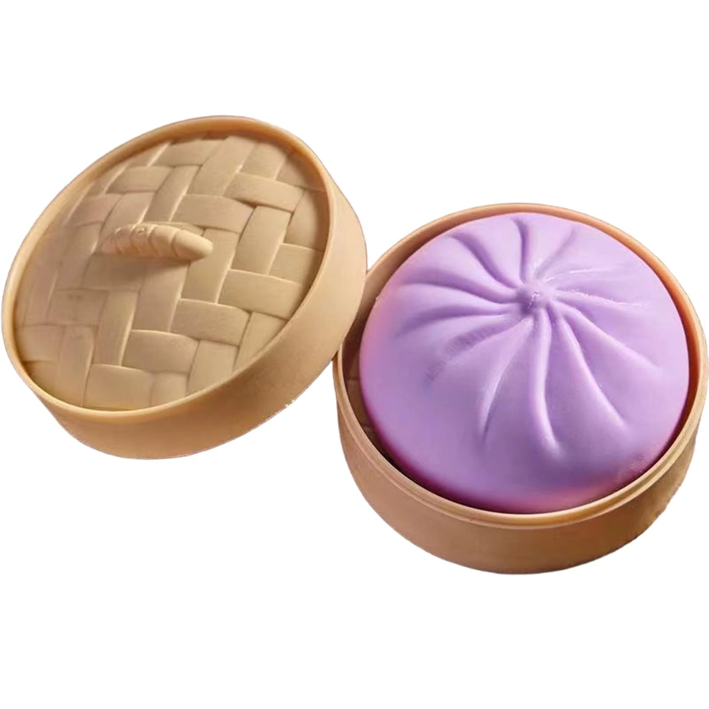 Squishy Bun Steamer Stress Relief Squishy Party Favor Soft Bun Squishy Kids Cute Steamer Stress Reliever Decompression Toy
