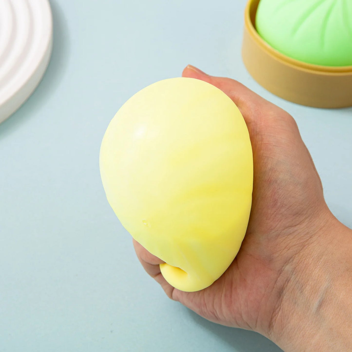 Colorful Giant Squishy Dumplings Stress Relief Fidget Toy Simulation Food Steamed Stuffed Bun Dough Toys Slow-rise Squeeze Toy
