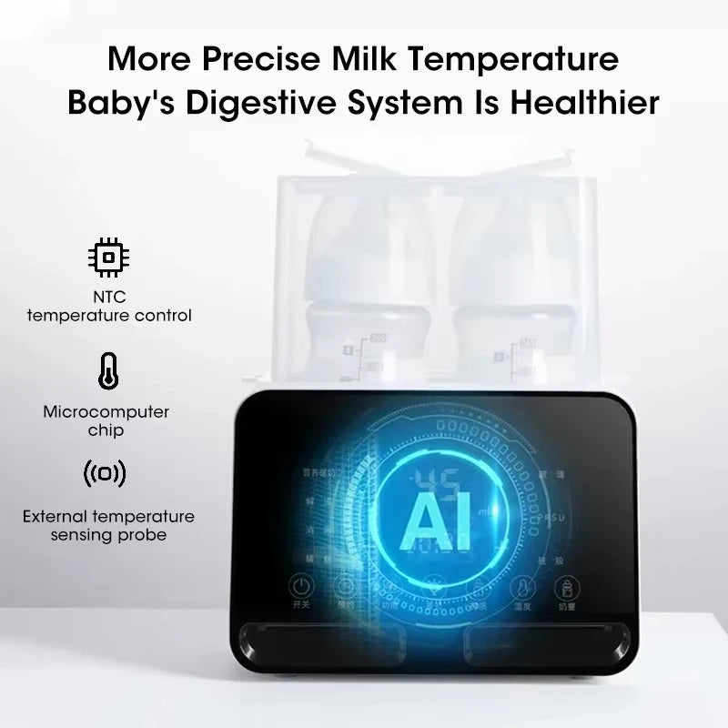 Baby Bottle Warmer for Newborn with Accurate Temperature Control Timer Fast Multifunctional for Baby Milk Food Accessories