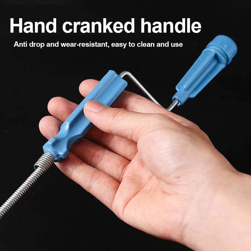 Multifunctional Sewer Unclogger Pipe Flexible Metal Spring Sink Dredge Auger Plumbing Toilet Floor Drain Unclogger Tool