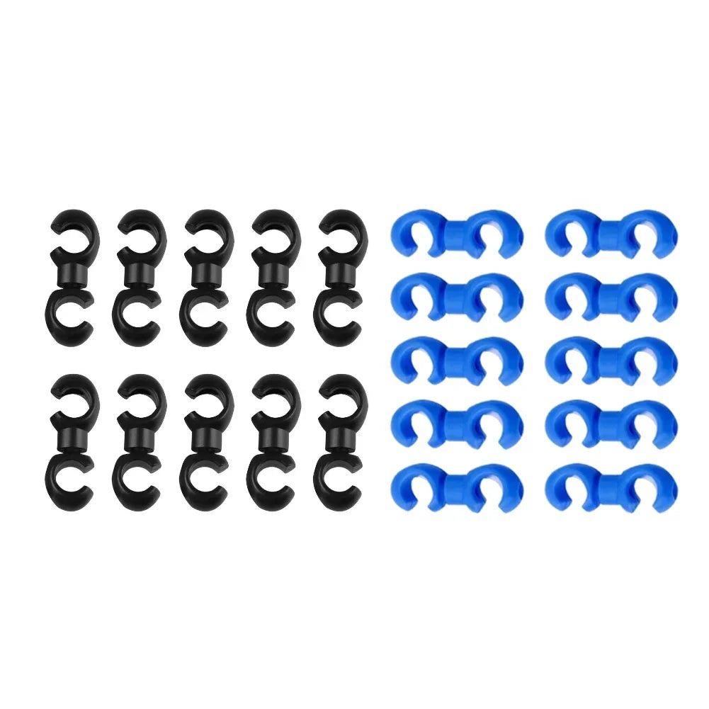 10pcs Bicycle Rotatable Line Pipe Buckle MTB Bike Derailleur Shift Cable Clips