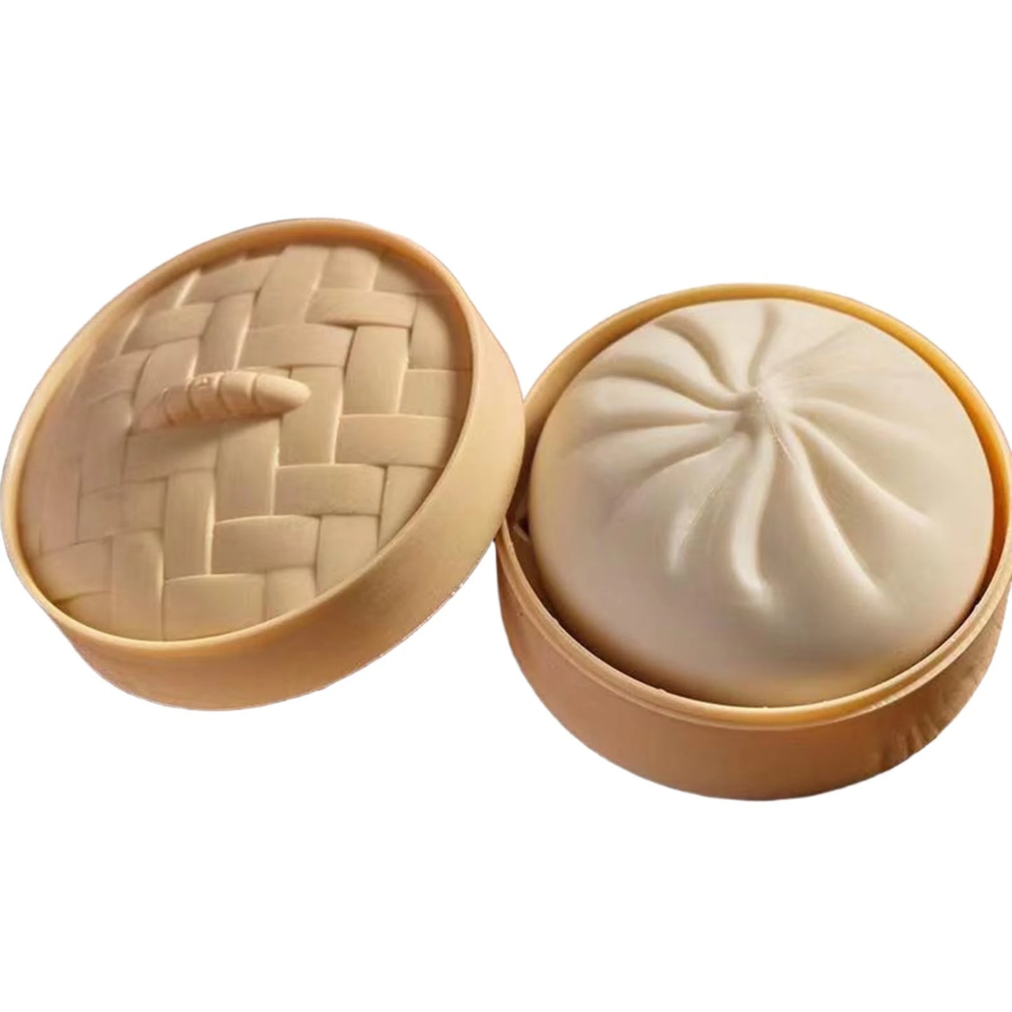 Squishy Bun Steamer Stress Relief Squishy Party Favor Soft Bun Squishy Kids Cute Steamer Stress Reliever Decompression Toy