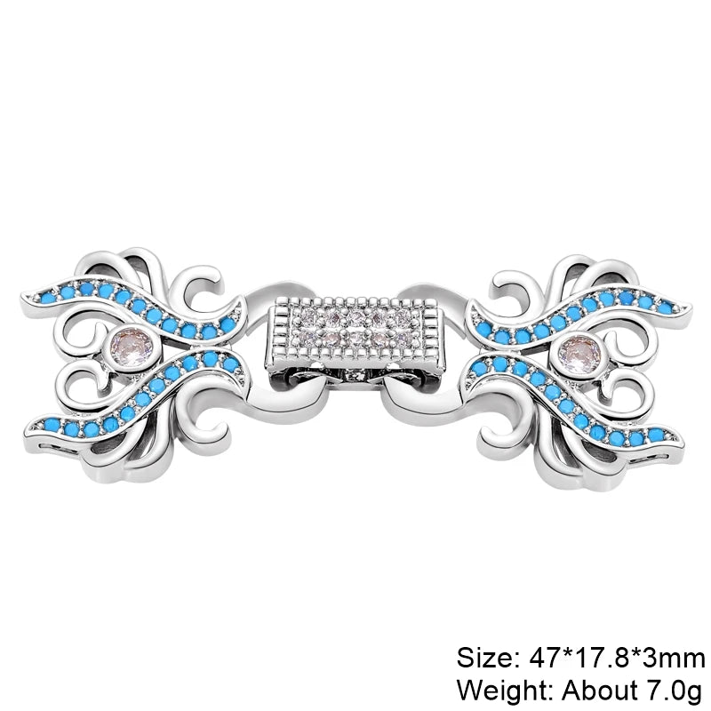 Juya 18K Real Gold Plated Lock Clasps Supplies