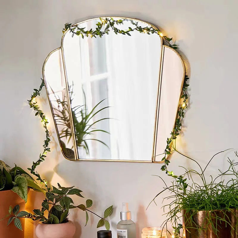 Artificial Flower Leaf Led Fairy Lights Garland Christmas Tree Decoration Outdoor Room Curtain Lamp Wedding Party Garden Decor