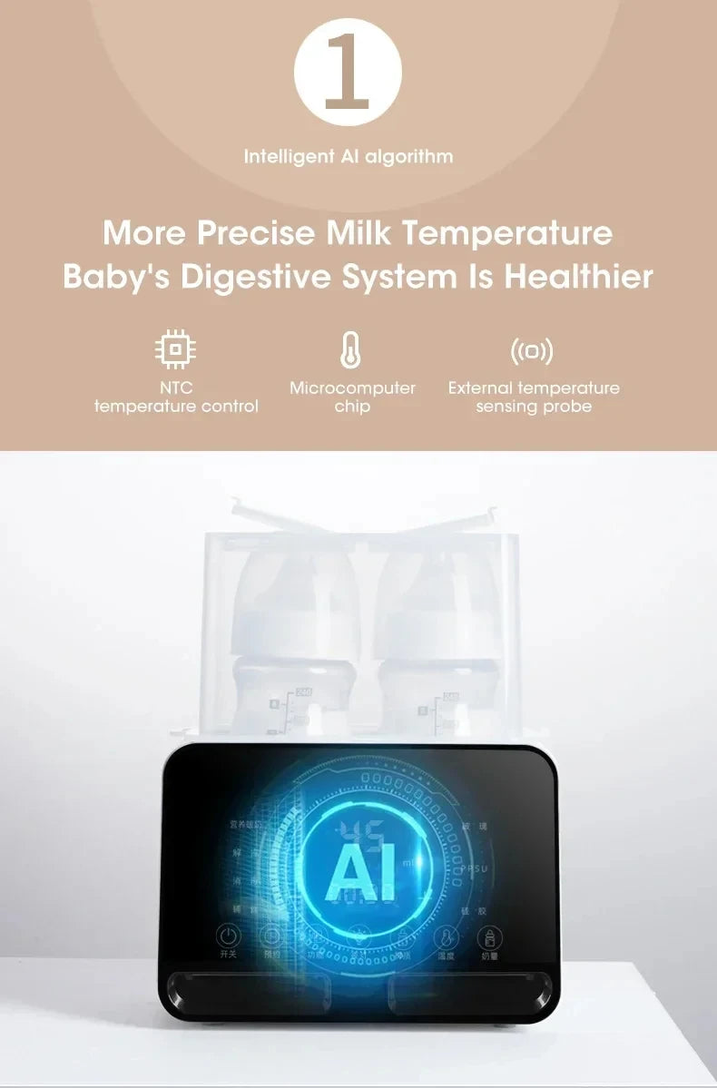 Baby Bottle Warmer for Newborn with Accurate Temperature Control Timer Fast Multifunctional for Baby Milk Food Accessories